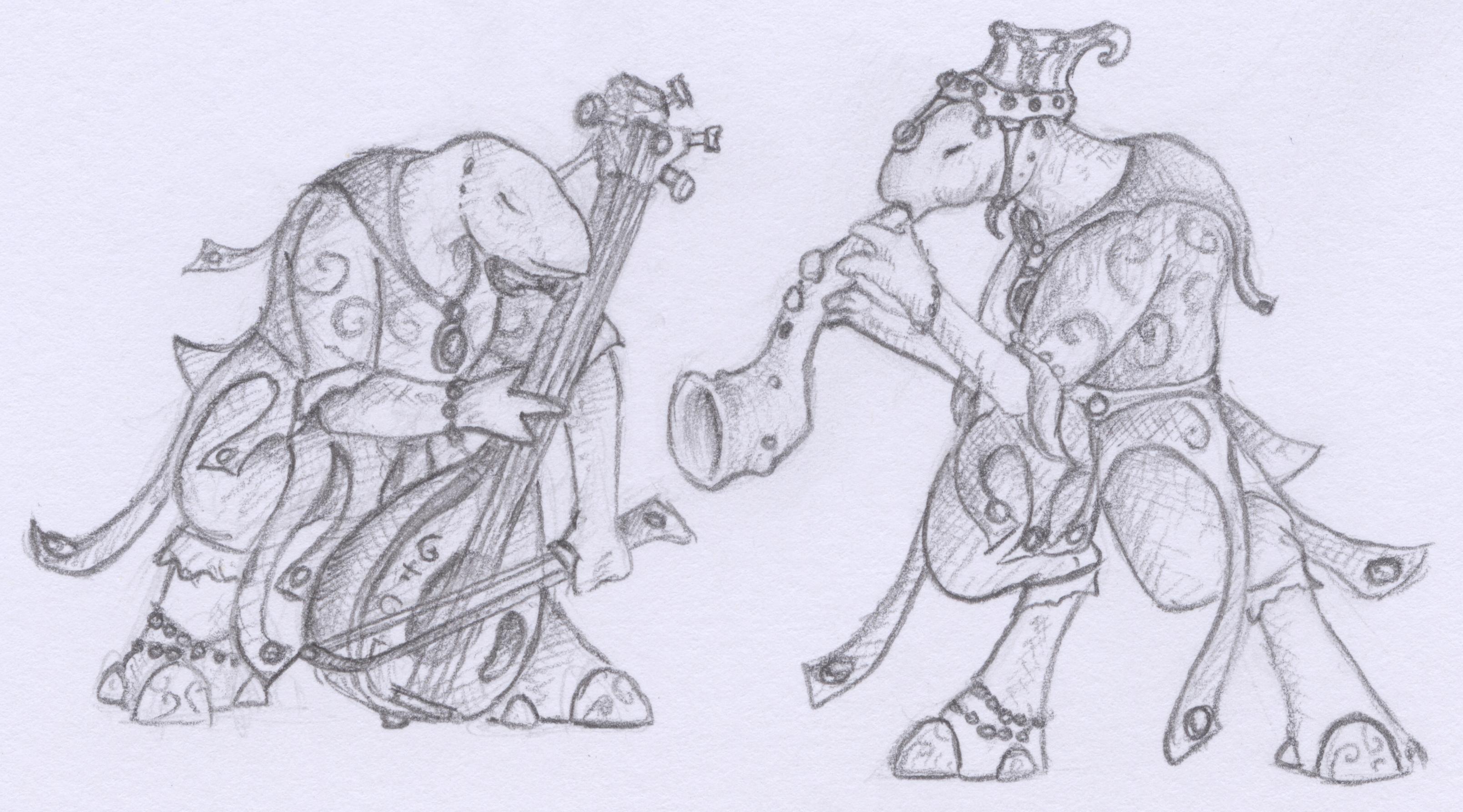 A couple of musicians A couple of musicians