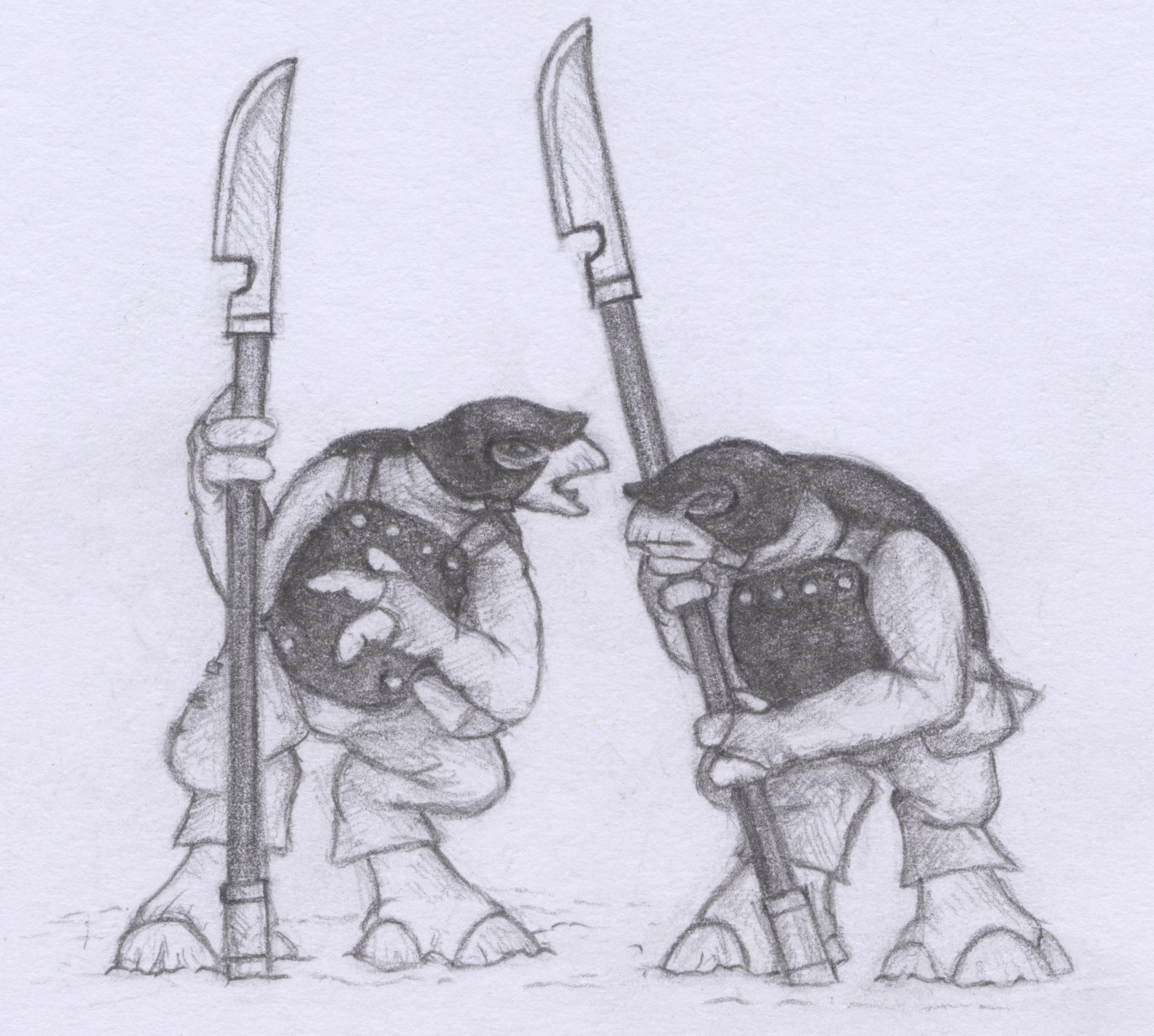 A couple of KalGarkii discussing the weather A couple of KalGarkii discussing the weather