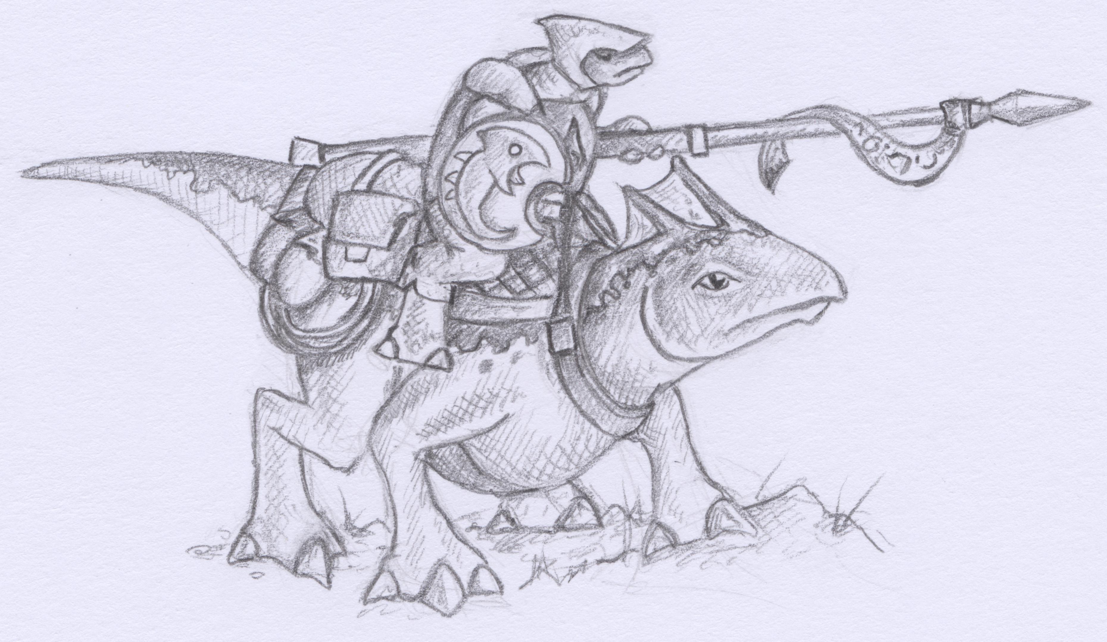 An Orel Knight atop her Grakukan