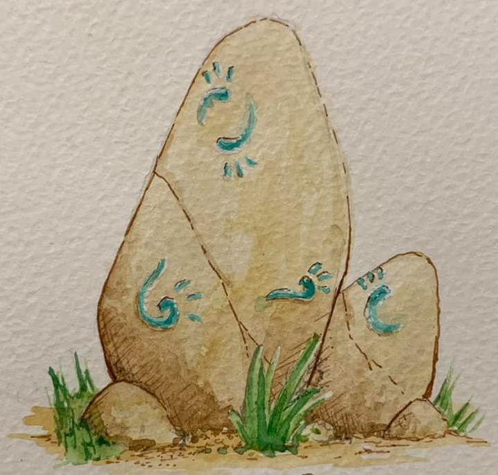 The casanii scribe these symbols into rocks for good fortune and to protect their borders. The casanii scribe these symbols into rocks for good fortune and to protect their borders.