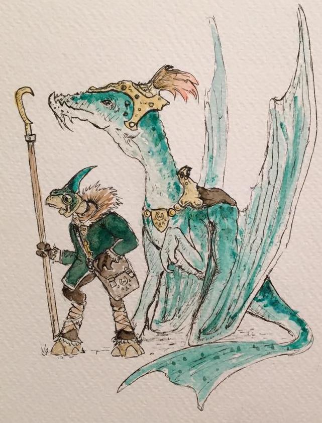 A Tarhoeen and its handler A Tarhoeen and its handler