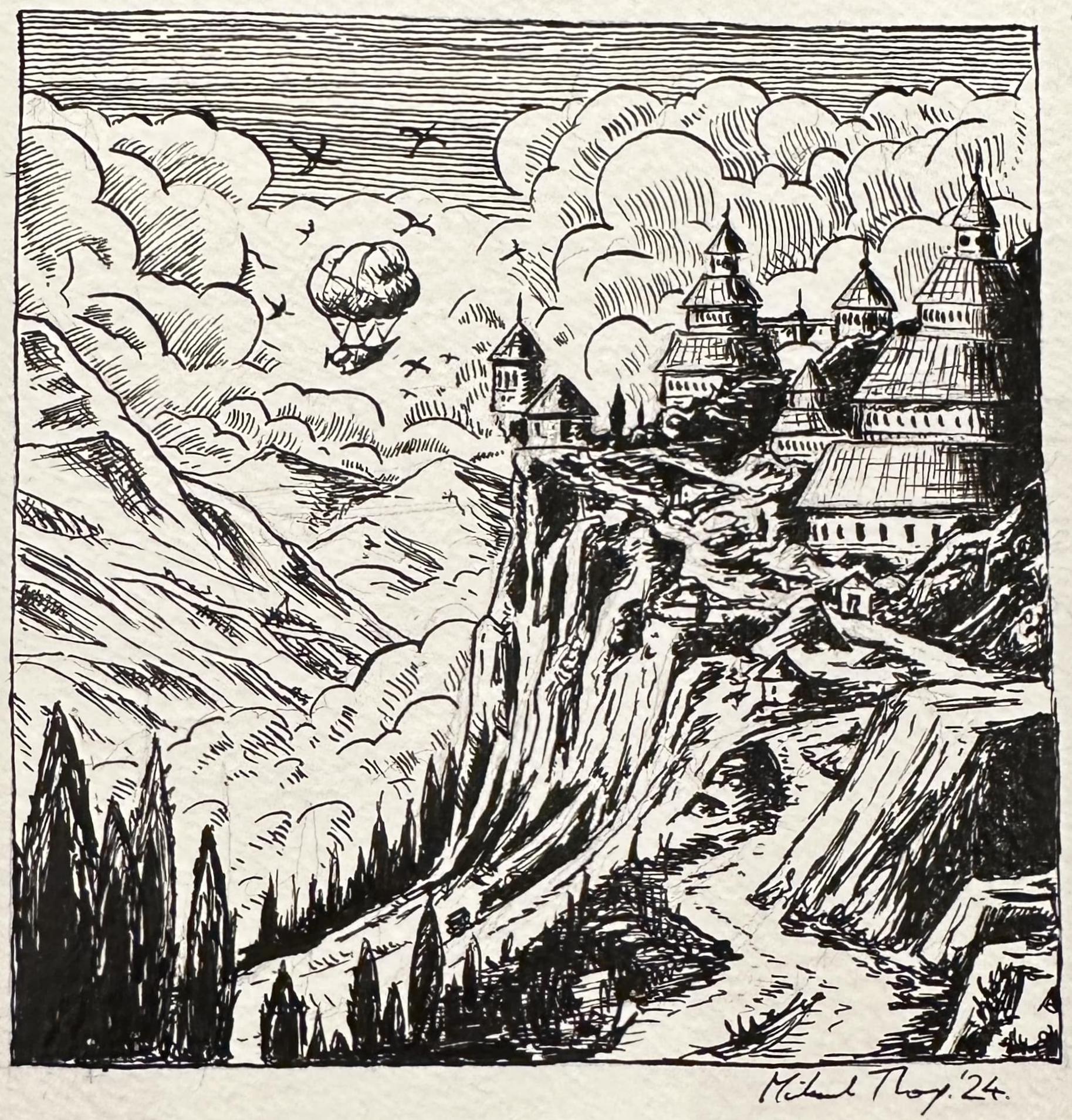 The imperial engineers ventured over Delgon territories, formerly uncharted by the Empire, discovering the holy city of Zeritiin nestled into the cliffs… The imperial engineers ventured over Delgon territories, formerly uncharted by the Empire, discovering the holy city of Zeritiin nestled into the cliffs…