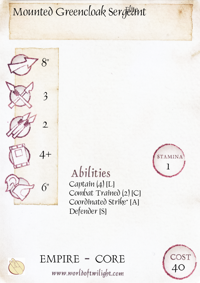 Mounted Greencloak Sergeant