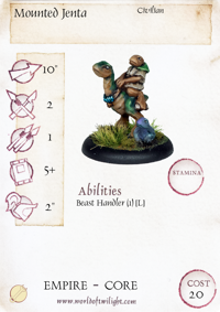Mounted Jenta