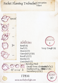 Pocket Flaming Trebuchet