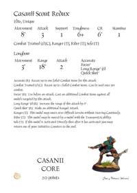 Casanii Scout Redux