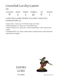 Greencloak Cavalry Captain