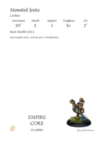 Mounted Jenta