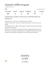 Mounted Militia Sergeant