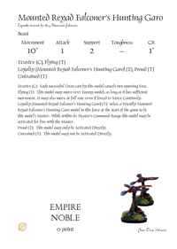 Mounted Reyad Falconer’s Hunting Garo